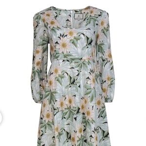 Tuckernuck Maison Et Fleur Linen Floral Maxi Dress Size Small